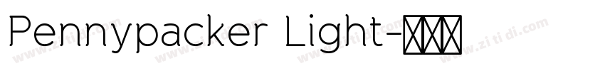 Pennypacker Light字体转换 Pennypacker Light字体转换